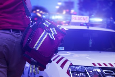 Medical Rescue arriving on the scene for an emergency onboard a yacht