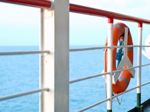 life ring onboard a yacht